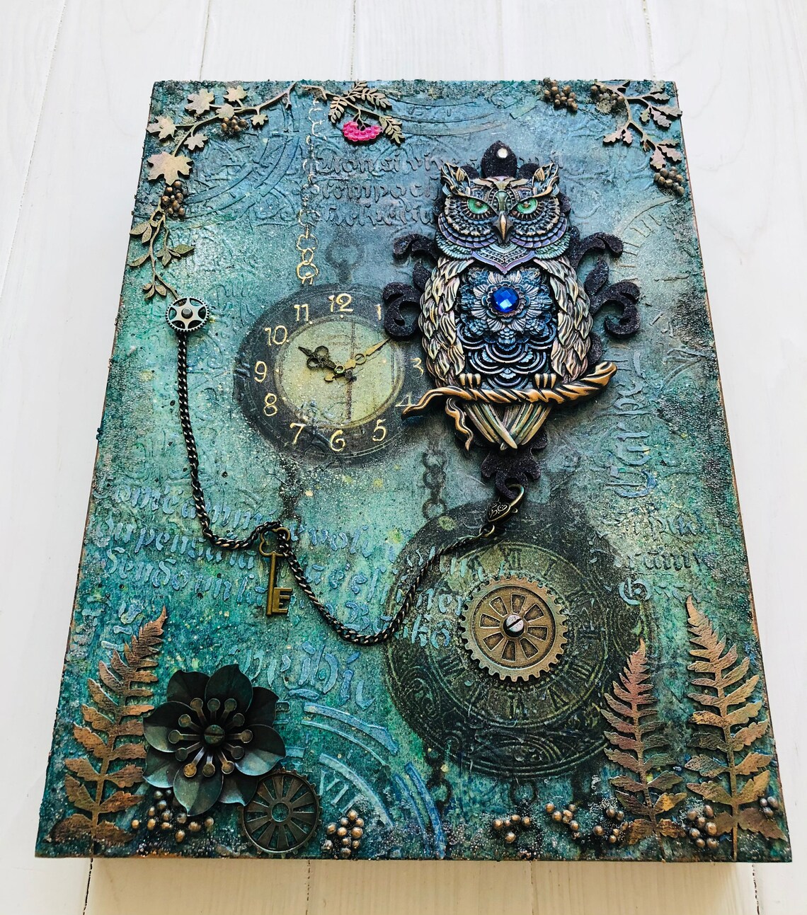 Steampunk Box Magi Owl Tarot Box Owl Box For Tarot Cards Etsy