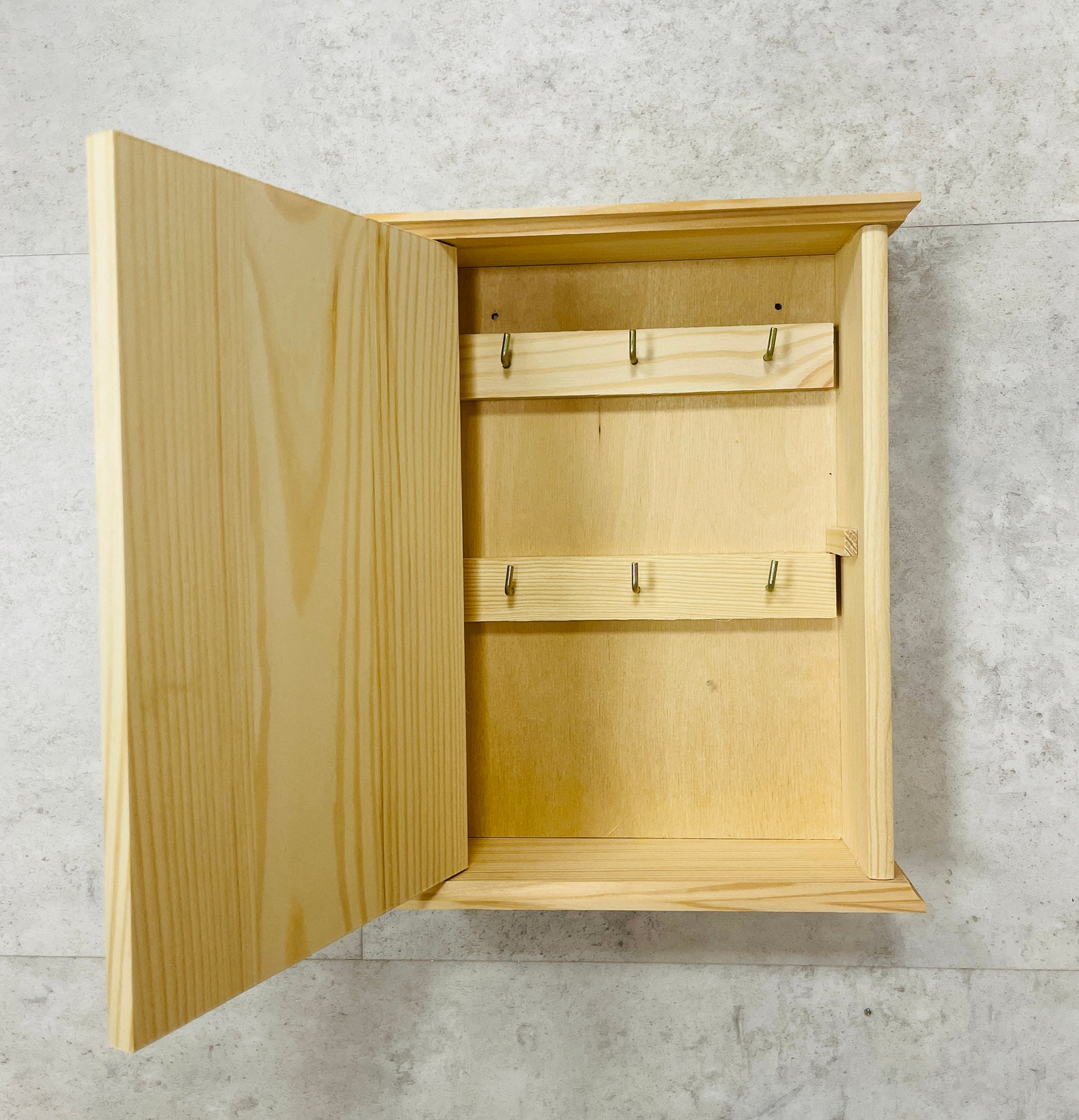 Green Key Storage Jewelry Wall Organizer Wooden Key Etsy