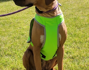 Dog Cooling Vest: Spandex Outer, Durable Summer Wear