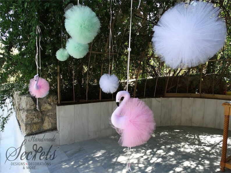 Flamingos, Flamingos Mobile, Pink Flamingos, Home Decoration, Nursery Decor, Baby Gift, Baby Room, Baby Shower, Baby Girl, Baby Party image 4