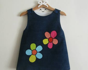 Girl's dress , child's dress , baby dress , cotton dress , french dress