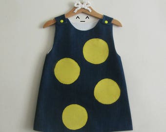 Girl's dress , child's dress , baby dress , cotton dress , french dress