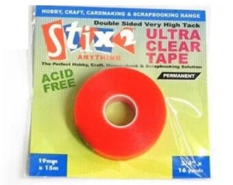 19mm Double Sided Adhesive Sticky Tape Easy Lift Super Strong EXTRA LONG 50m 