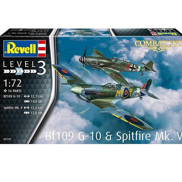 Revell Combat Set German British World War II Military Model Aircraft Kit 03710