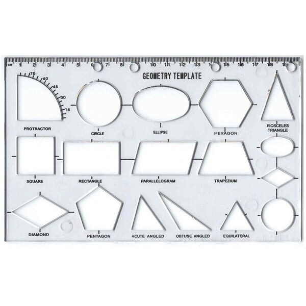 Geometry Stencil Technical Drawing Template