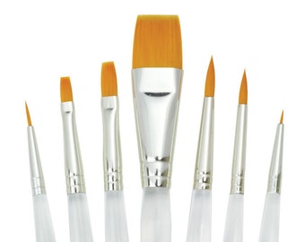 000 Pro Arte Series 31 Artist White Nylon Watercolour Acrylic Oil Paint Single Round Paintbrush