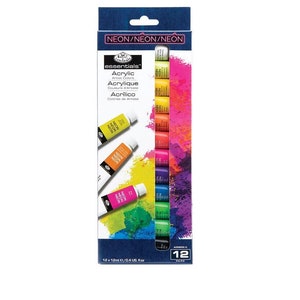 Arteza Acrylic Paint Set, 100 Colors, 041 fl oz 12ml Tubes of Craft Paint, Heavy-Body, Glossy Finish, Colorful Addition to Your