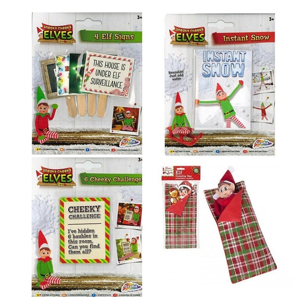 Elf Accessories Props Challenges Snow On The Shelf Ideas Christmas Games Dolls