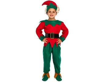 Children's Christmas Elf Fancy Dress Costume 4-6 Years