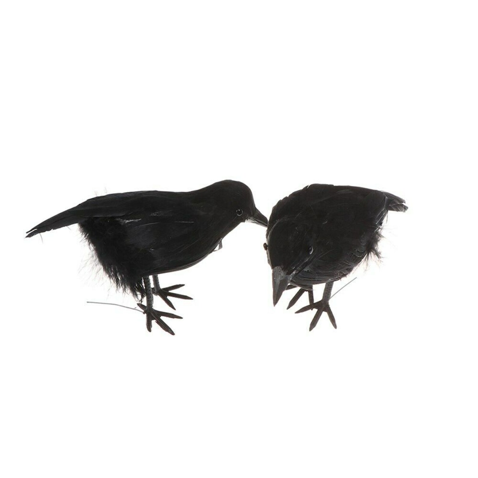 Halloween Fake Stuffed Feathered Bird Crow Raven 10cm Pumpkin Etsy
