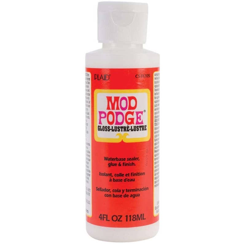 Mod Podge 4oz Gloss Finish Glue Adhesive Sealer Medium image 2