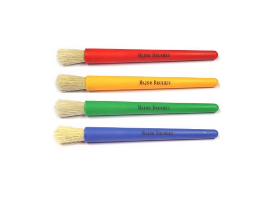 Chubby Brushes Colourful Toddler Paint Brushes Set of 4 