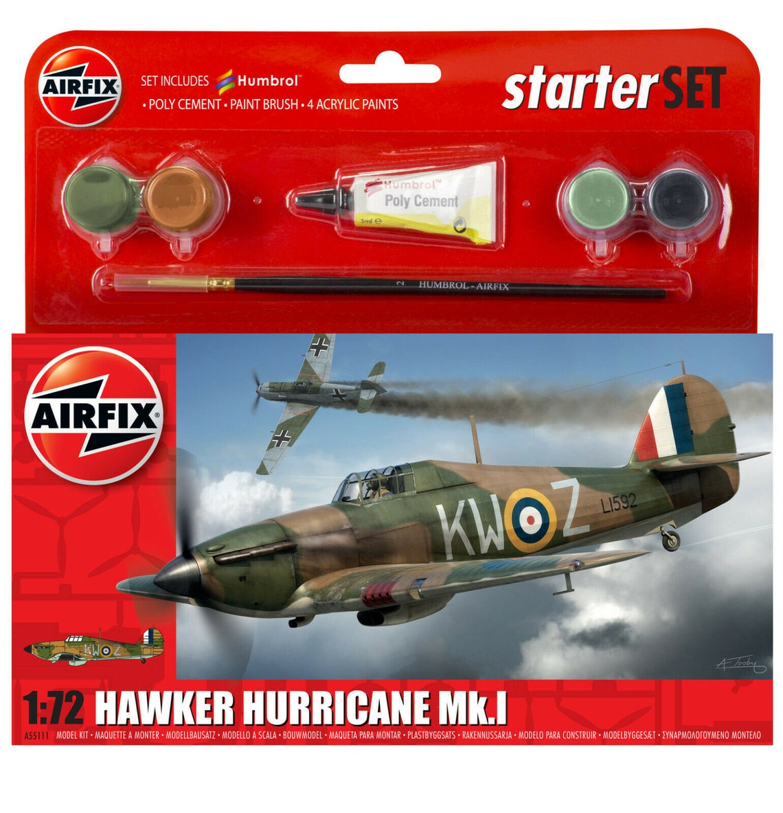 Hornby Hobbies Airfix Classic World War Aircrafts Starter 172 Etsy