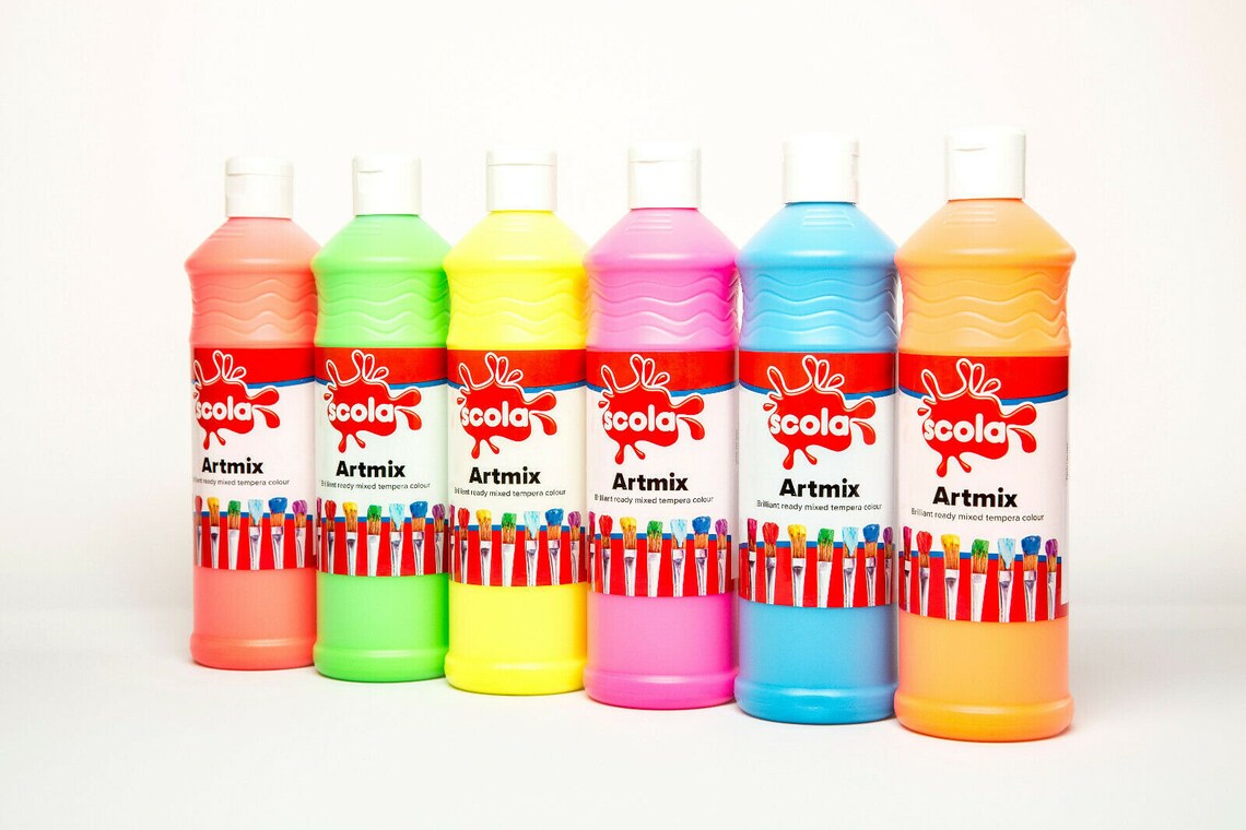 Scola Artmix 600ml Bottles Ready Mix Craft Poster Paint 13 Etsy