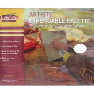 Artist 12X9 Disposable Waxed Paper Palette Pad Oil & Acrylic Paints PP912