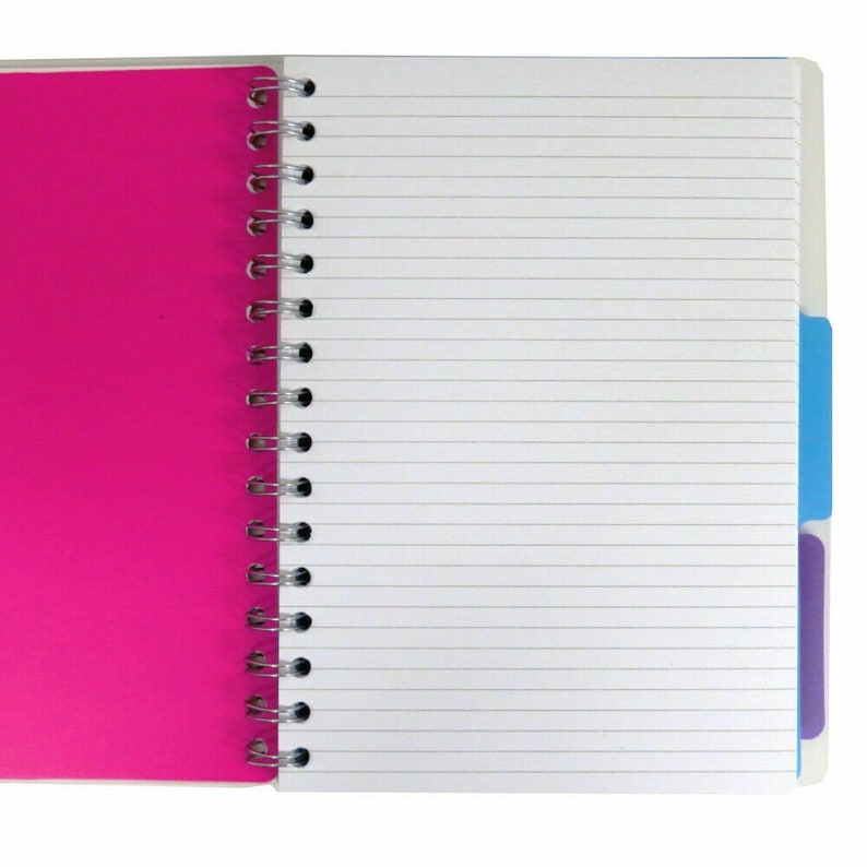 project notebook with dividers a4