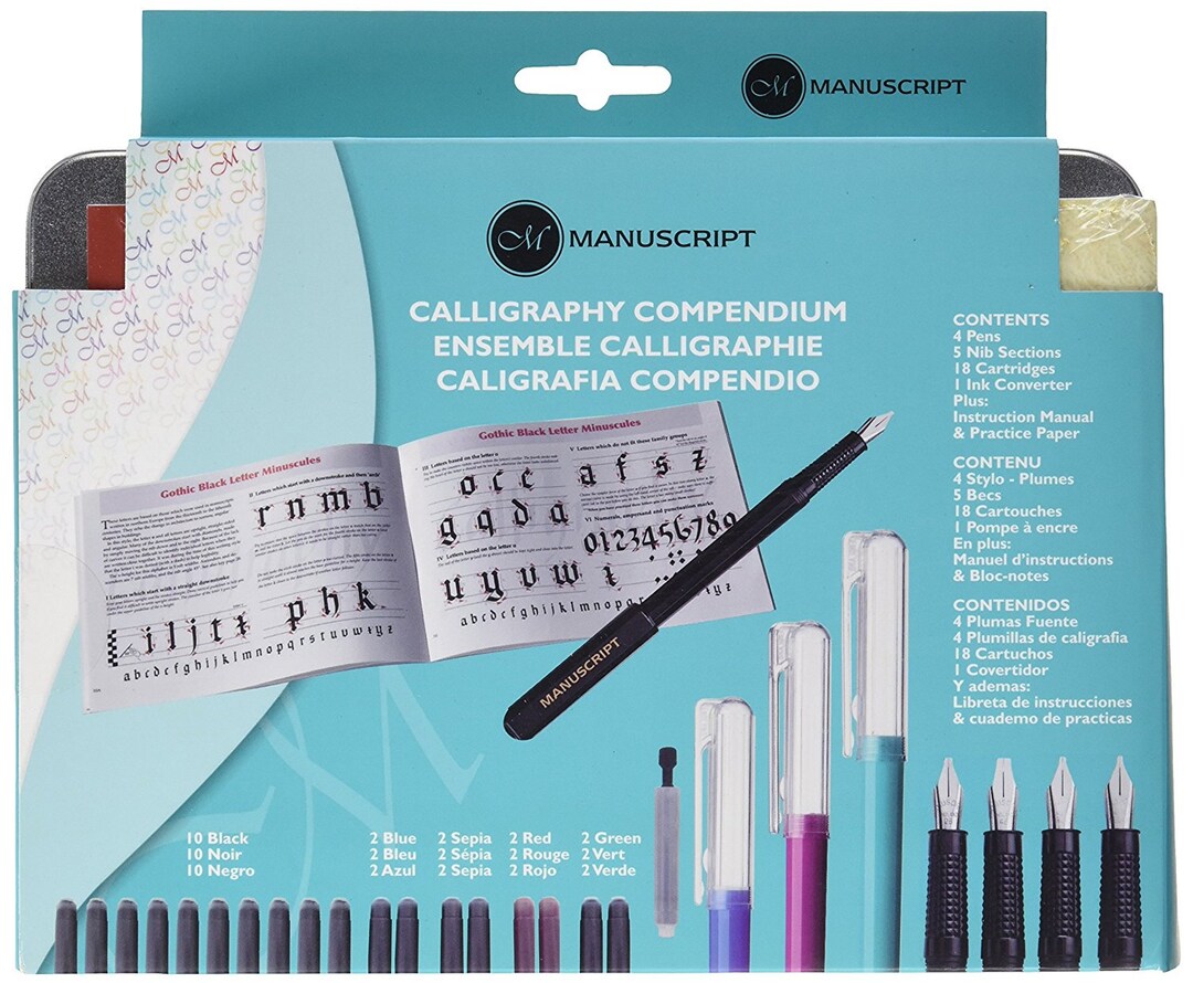 Manuscript Calligraphy Compendium Complete Introduction Gift - Etsy UK