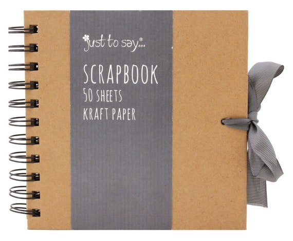 Square Kraft Scrapbook Photo Album Sketching Personalize Scrap Booking  Albums With Ribbon Assorted Sizes 