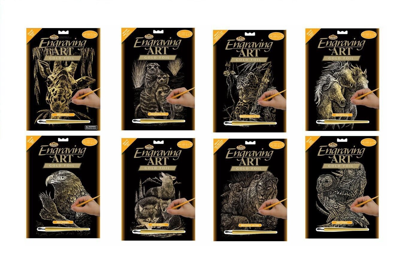 Gold Scraper Foil Engraving Art Kits Tool & Instructions Etsy UK