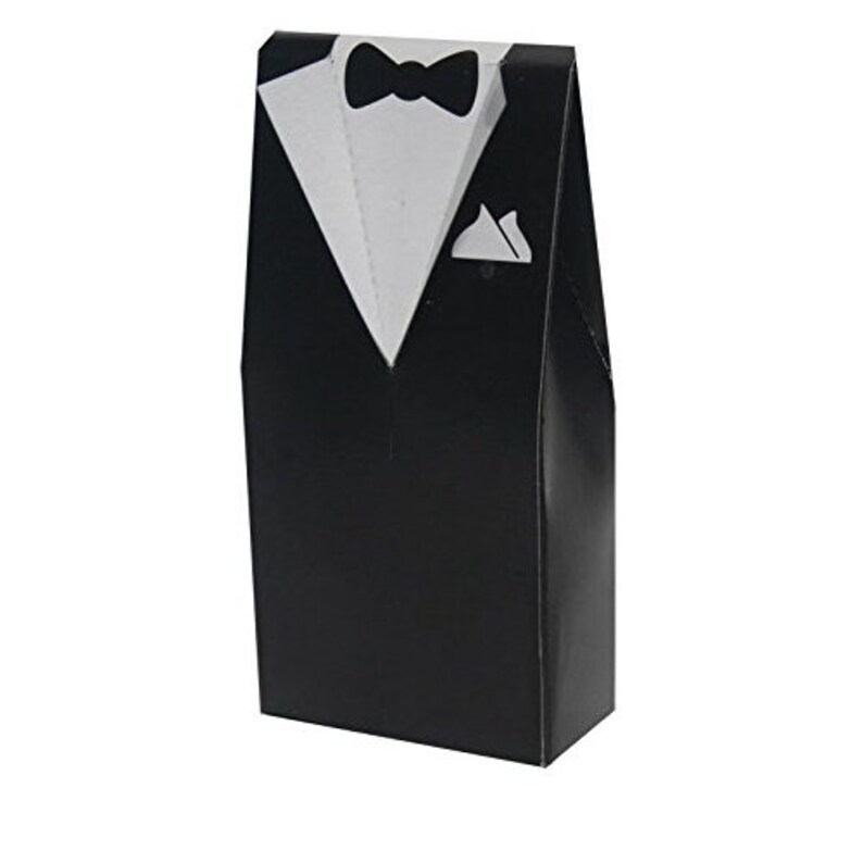 Tuxedo Gift Box Party Bag Favours Table Decoration Etsy