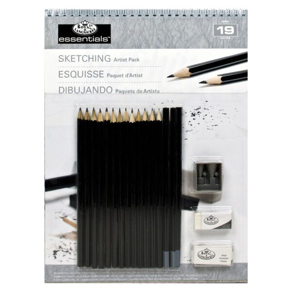 10 Piece Dry Media Artist Pencil Set; Charcoal and Graphite Pencils;  Sketching Pencil Set; Anime, Manga, Art, Drawing, Illustration
