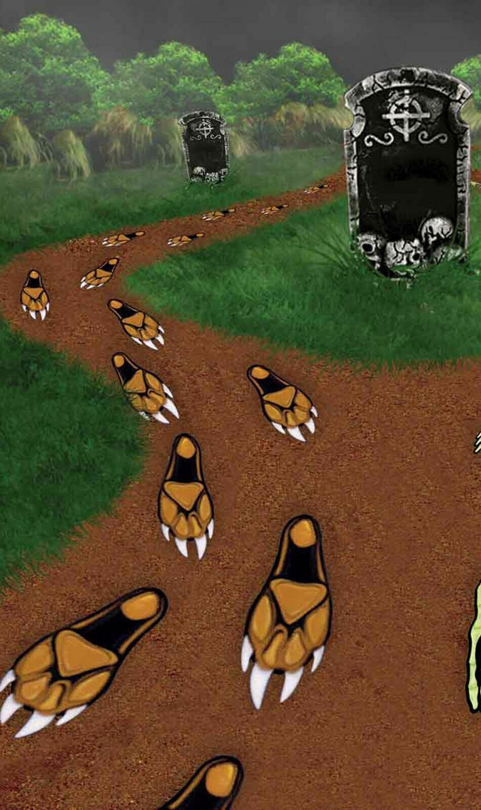 Halloween Werewolf Footprints Foot Steps Spooky Floor Cut Out | Etsy
