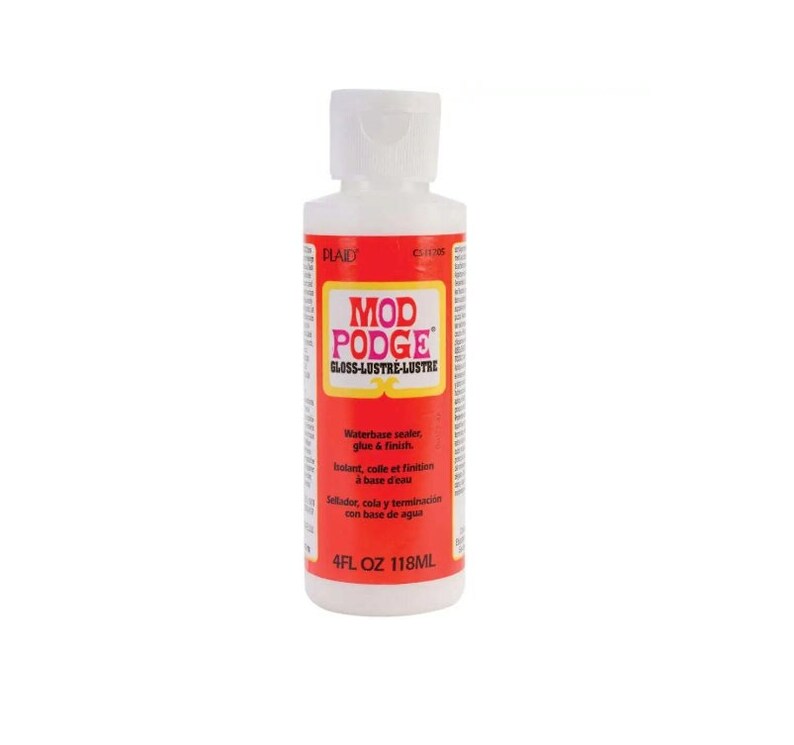 Mod Podge 4oz Gloss Finish Glue Adhesive Sealer Medium image 1