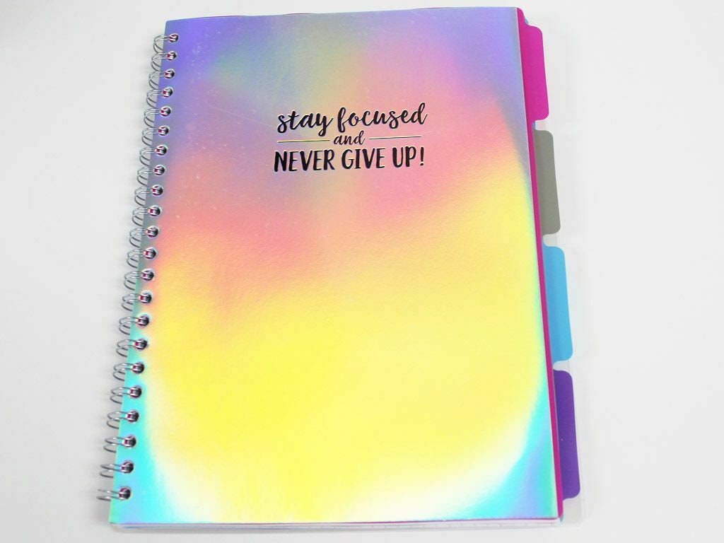 project notebook with dividers a4