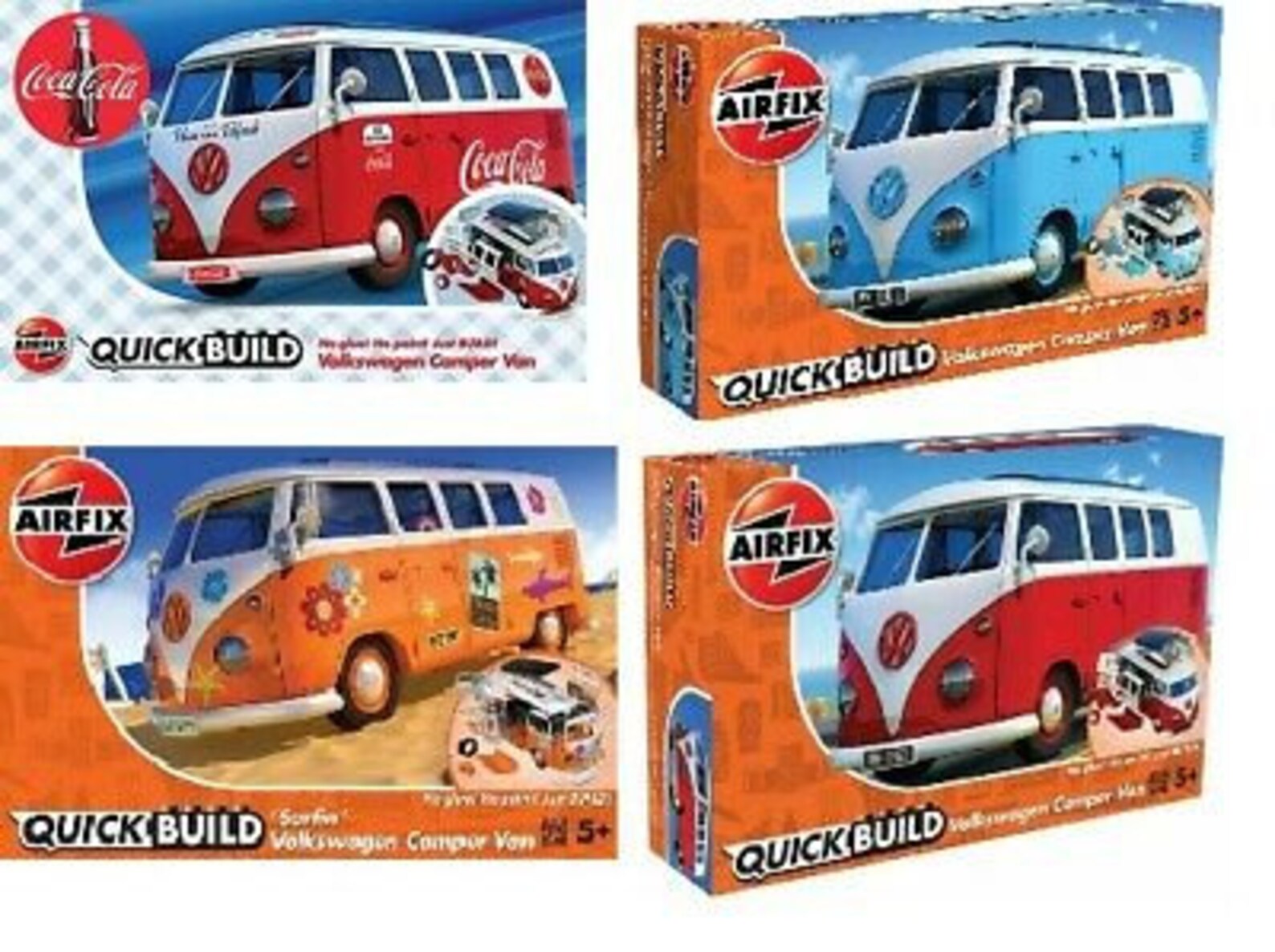 Hornby Hobbies Airfix Quick Build Volkswagen VW Camper Van Etsy