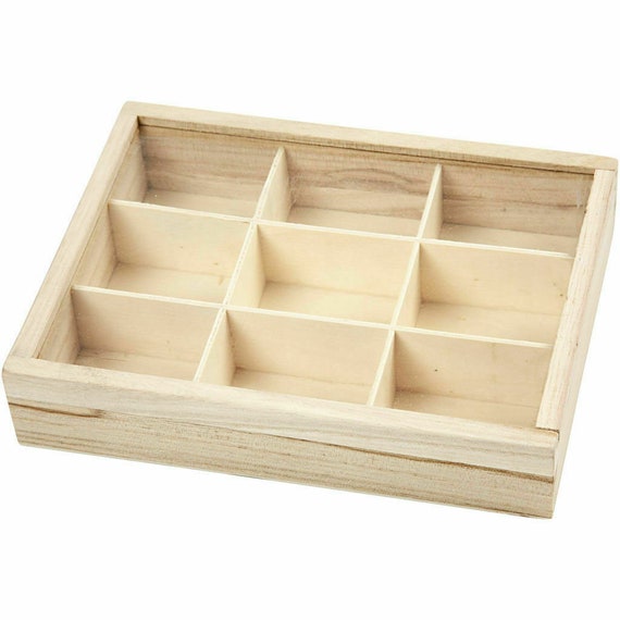 Wooden box with sections deals