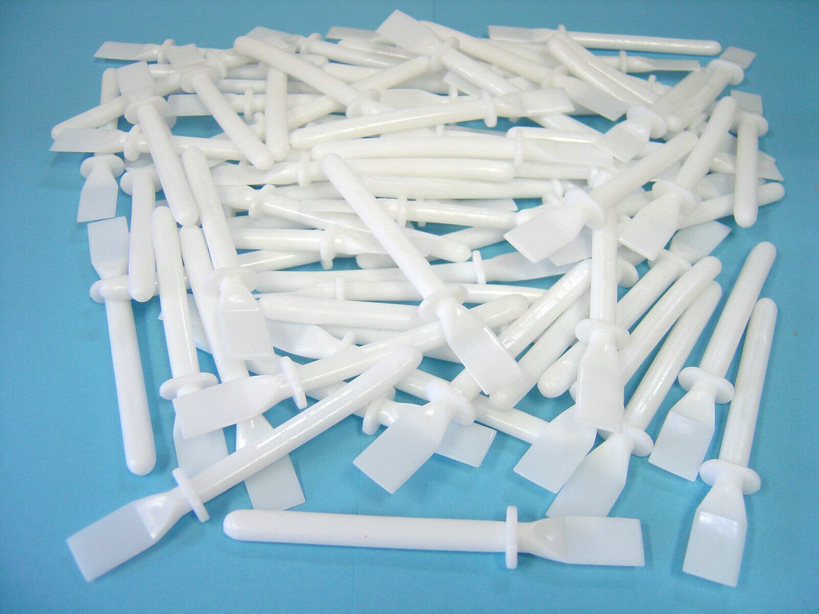 1/5pcs White Plastic Glue Spreader Spatula Sticks DIY Craft Painting Art I5b4, Size: 12cm High