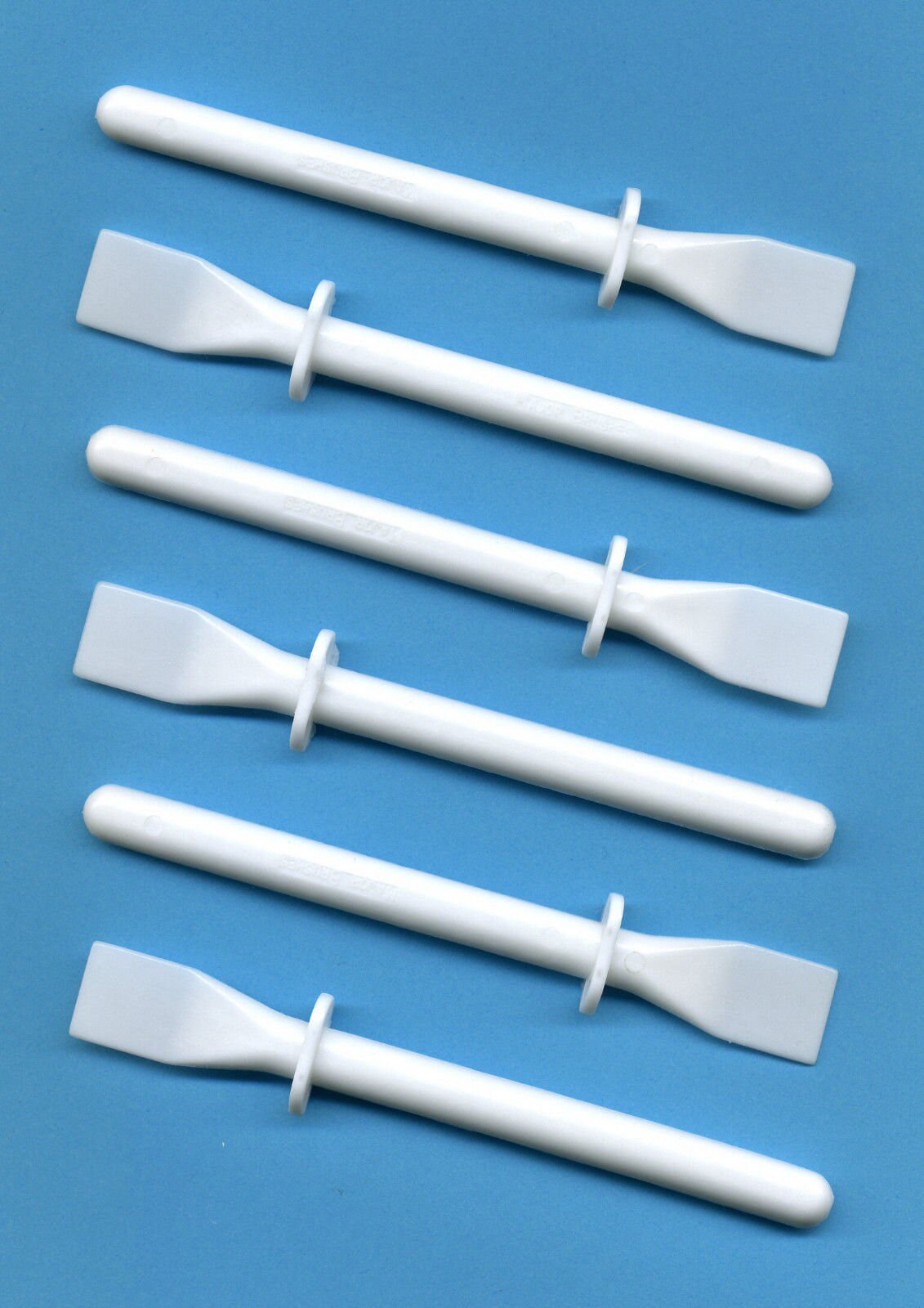 1/5pcs White Plastic Glue Spreader Spatula Sticks DIY Craft Painting Art I5b4, Size: 12cm High