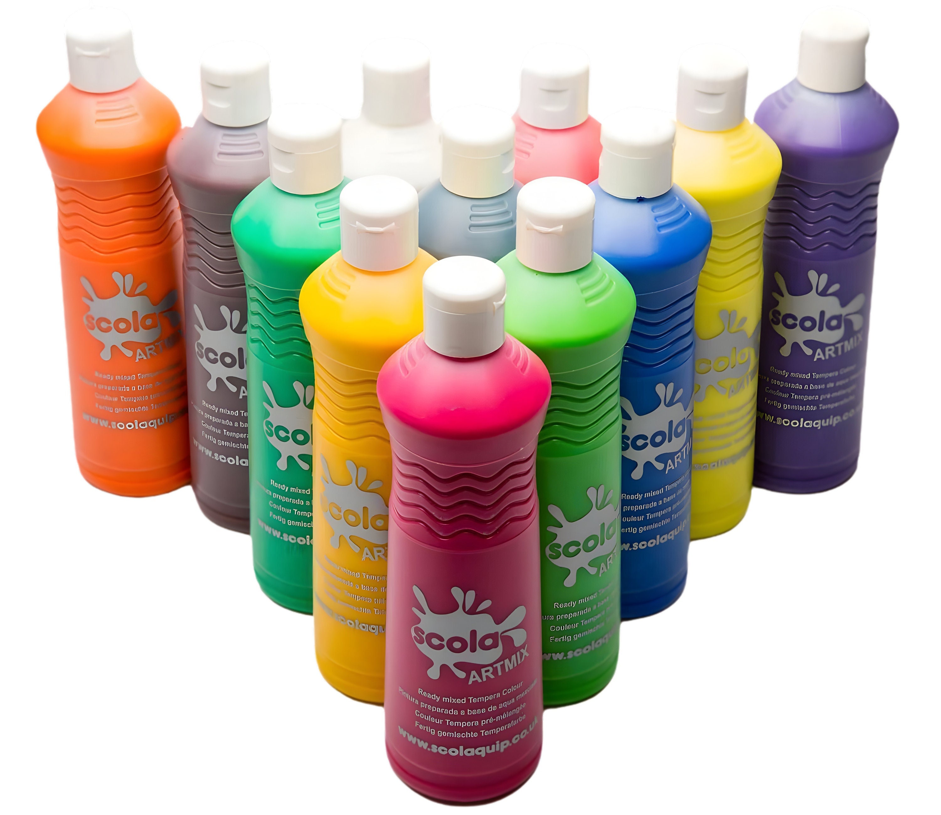 Decoart Crafters Acrylic Paints - Neon coloured paints - pack of 6 or 8  colours - be bright!