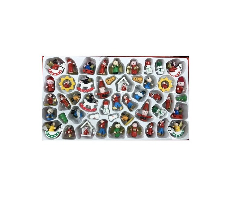 48 Traditional Wooden Christmas Tree Decorations Nativity | Etsy UK