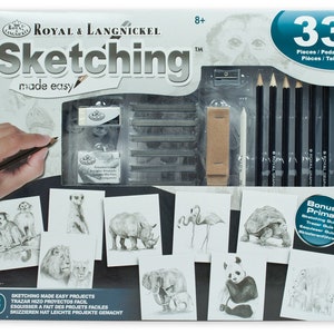 42/Pack Drawing Set Sketching Pro Art Sketch Supplies Colored Graphite  Charcoal Pencil for Artists Adults Teens Education Supply