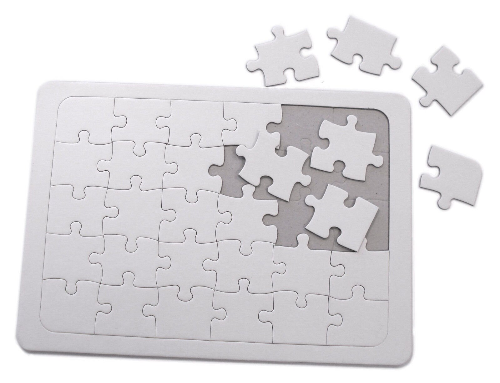A4 Blank Jigsaw Puzzle 30 Piece Make Your Own Childrens Craft Etsy UK