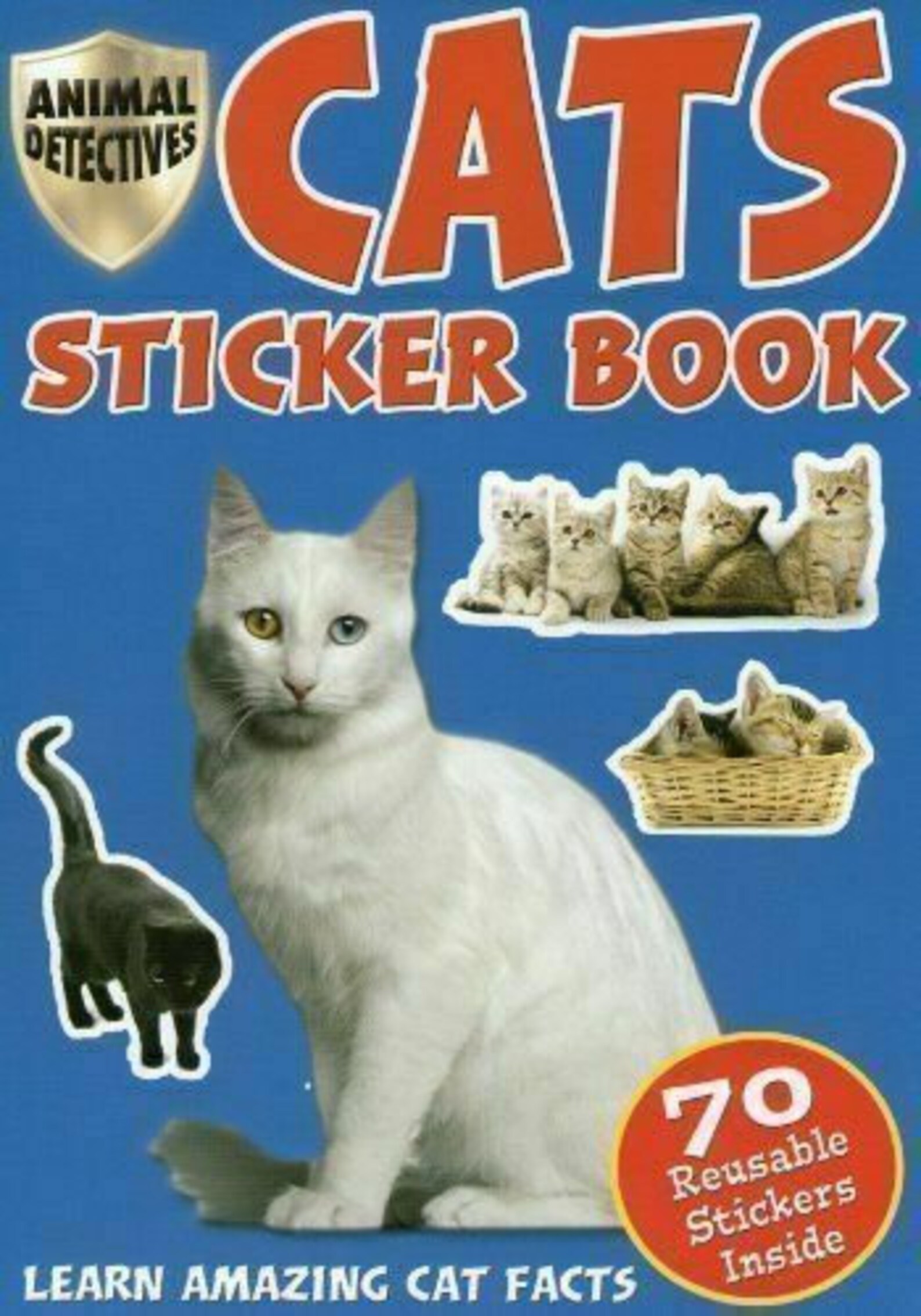 Childrens Cats Kittens Sticker Book 70 Reusable Stickers Etsy