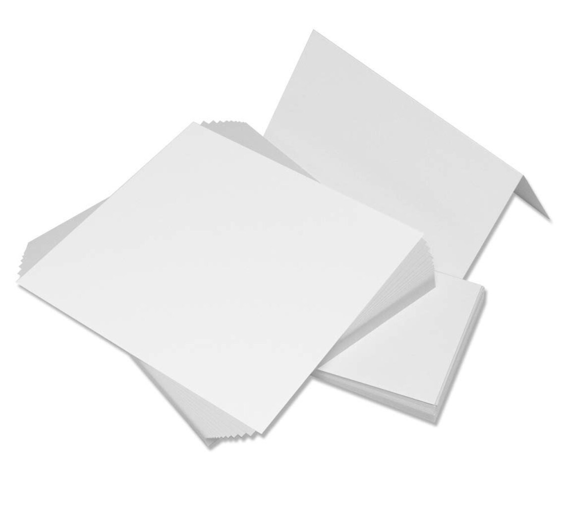 Choices of Blank Cards Envelopes White Ivory Black Colours Etsy