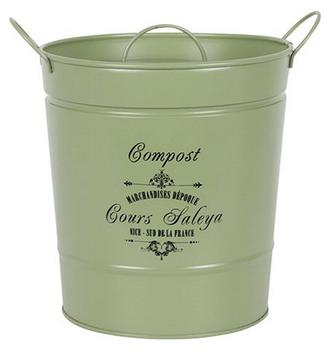 Rustic Compost Bin Kitchen Worktop Food Waste 3 Colours Metal Etsy