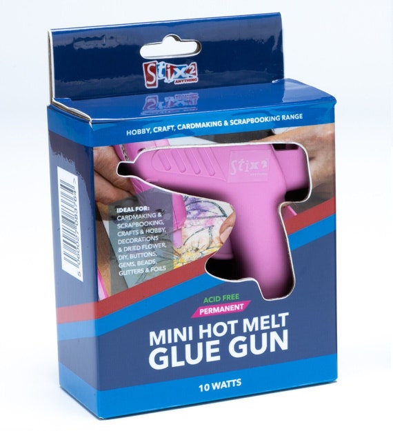 Stix2 Hot Melt Electric Pink Glue Gun & 2 Sticks Craft Cardmaking Adhesive  S57234 
