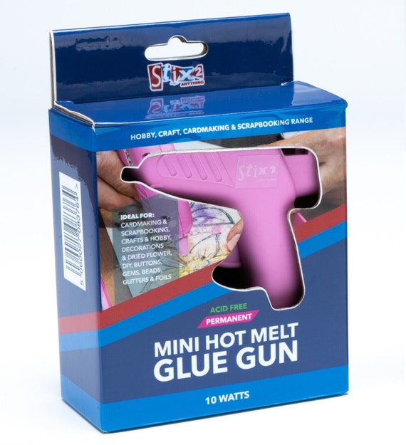 Stix2 Hot Melt Electric Pink Glue Gun & 2 Sticks Craft Cardmaking