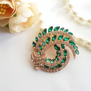 Emerald Green gold Wedding hair comb, emerald green Art Deco gold headpiece, Vintage styled Jane Austen comb, Gatsby gold emerald Green pin