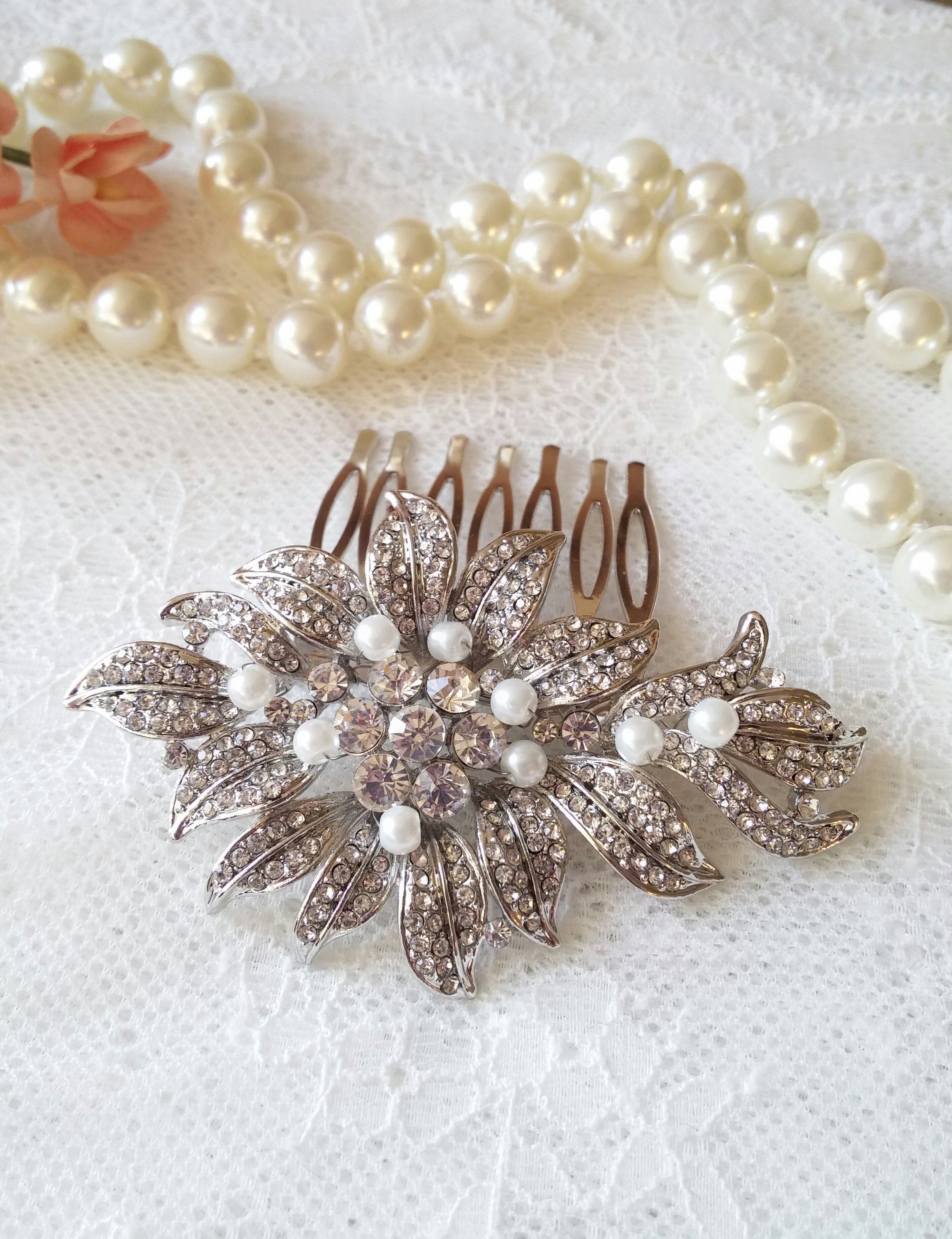 Pave Marquee Hair Clip Pave Hair Clip - Etsy main image 3