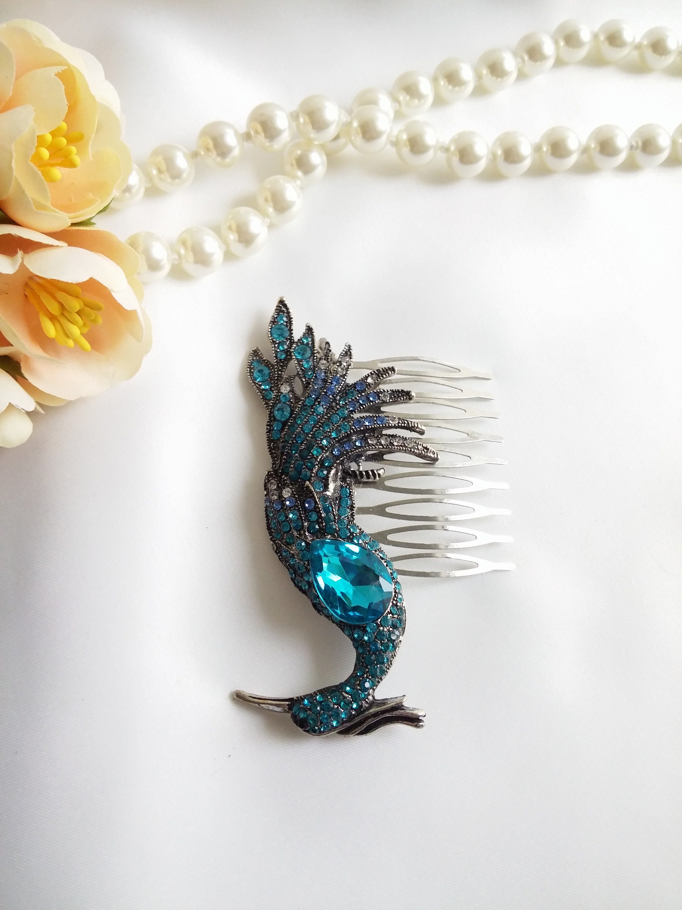 turquoise headpiece