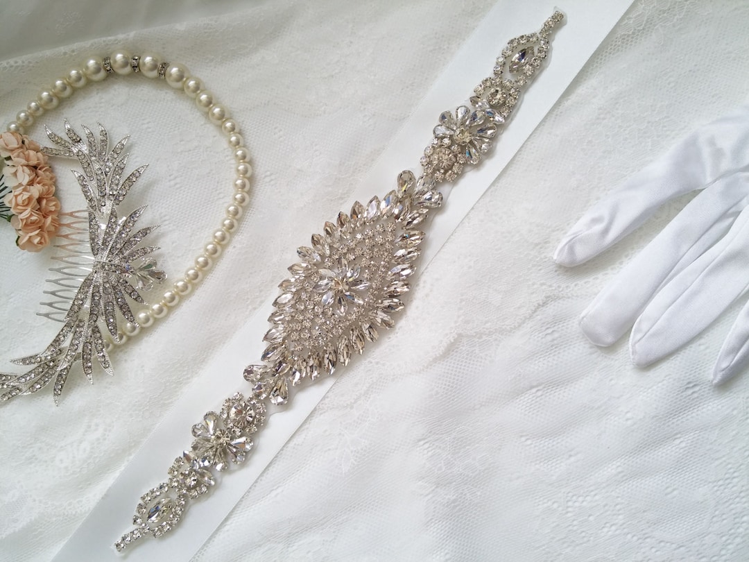 2 Pcs Cintura Da Sposa Cinta Bianca Donna Catena Del Corpo Per Il