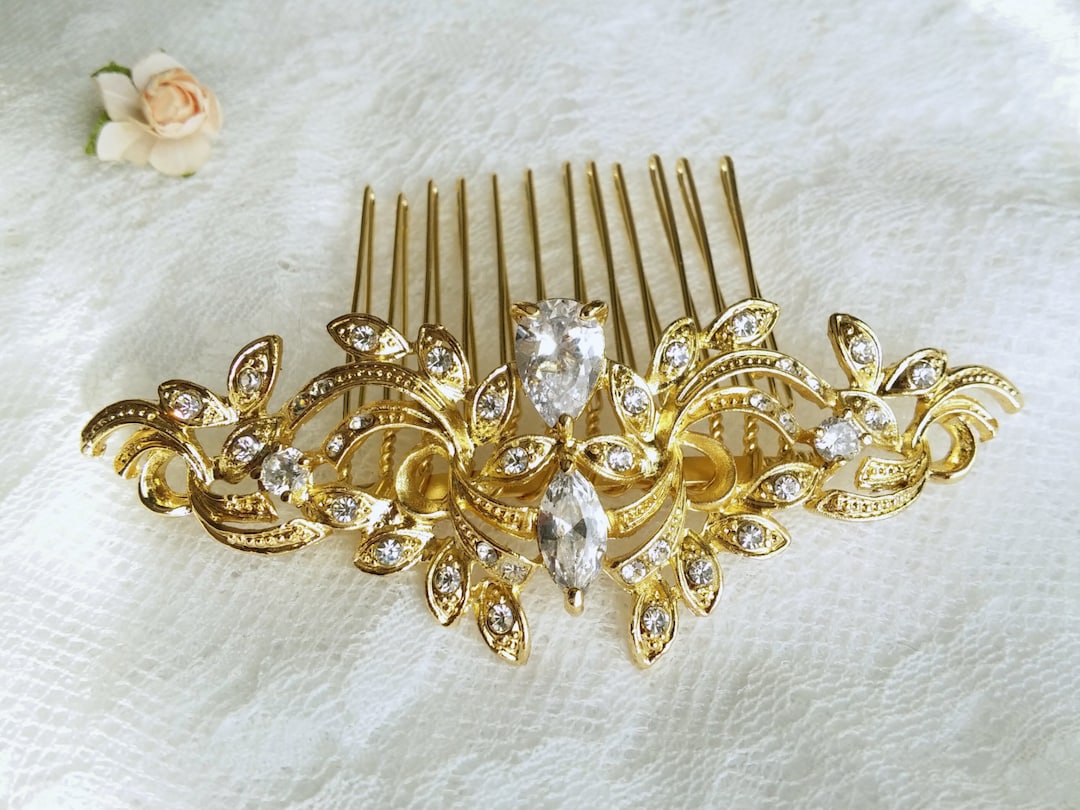 Pettine Per Con Strass Elegante Pettine Per Da Sposa A Forma - Foto 4