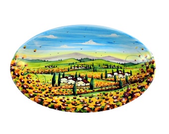 1114/36 - TAV13  Oval Platter Sunflower