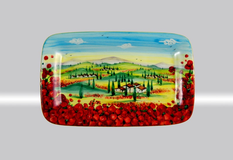 Ractangular Platter Poppy 114733X20