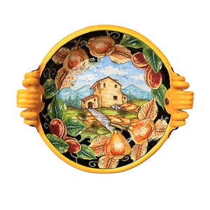 Vassoio Tondo Frutta e Paesaggio/28