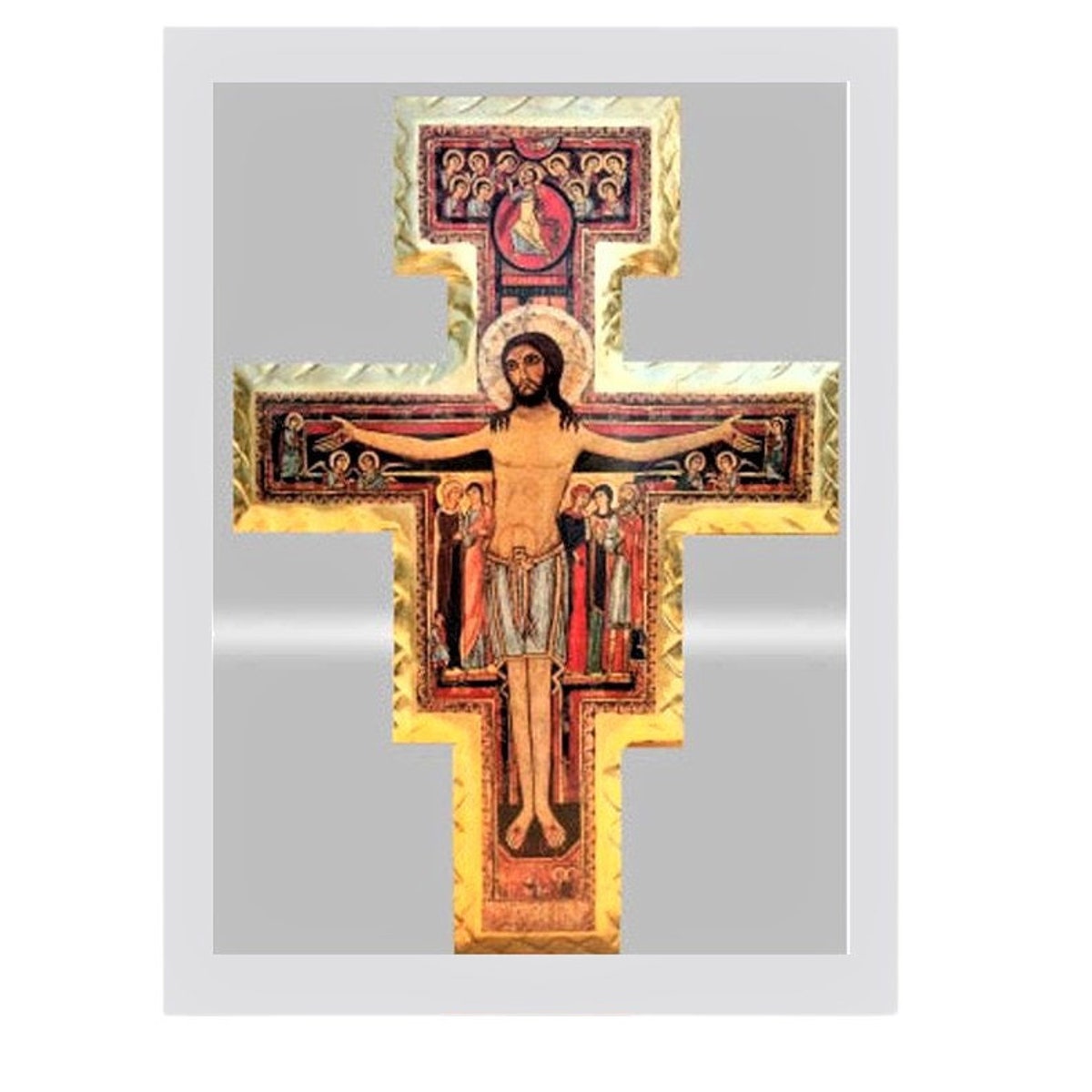Gold Leaf San Damiano Crucifix (Home Altar)